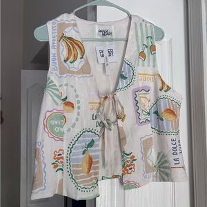 Paper Heart Women's Multicolor Sleeveless Top